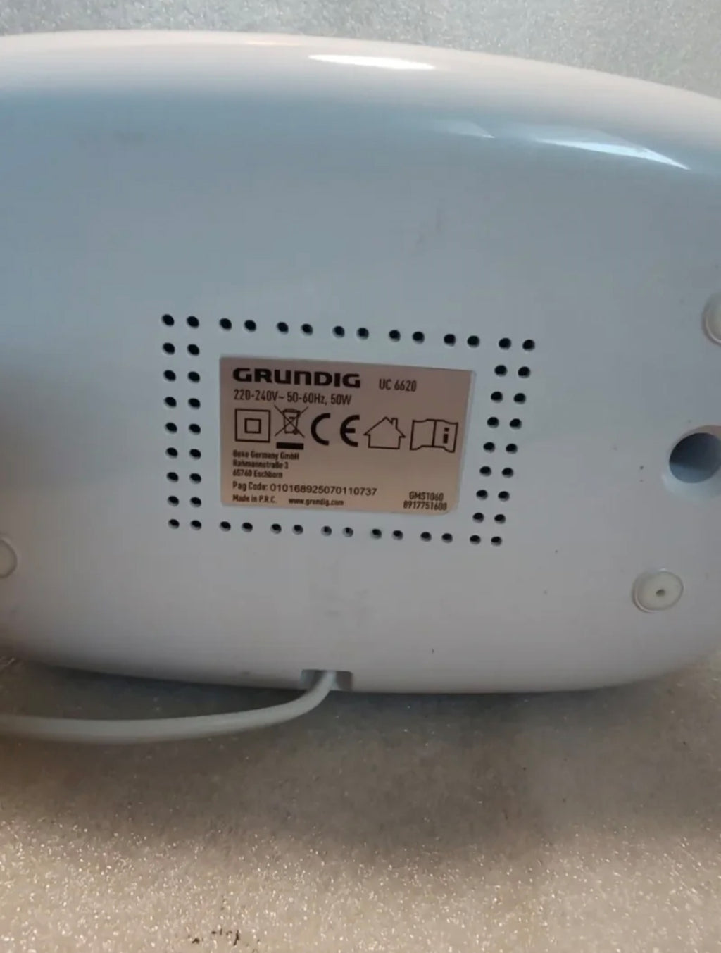 Pulitore a Ultrasuoni Grundig UC 6620 (50W) - NUOVO (Senza Confezione)