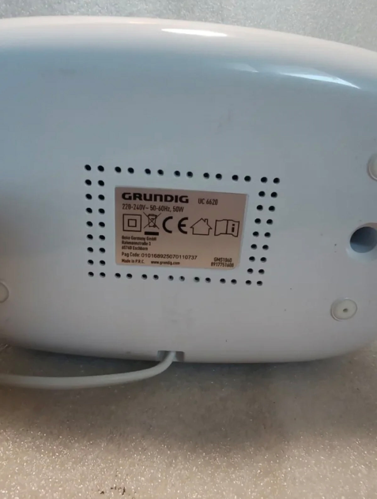 Pulitore a Ultrasuoni Grundig UC 6620 (50W) - NUOVO (Senza Confezione)