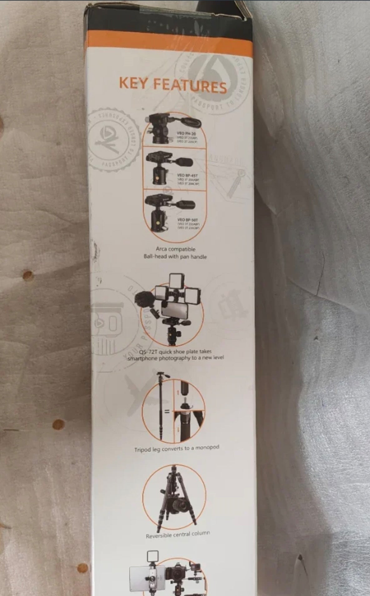 Treppiede Fotografico da Viaggio Vanguard VEO 3T con Testa a Sfera - NUOVO