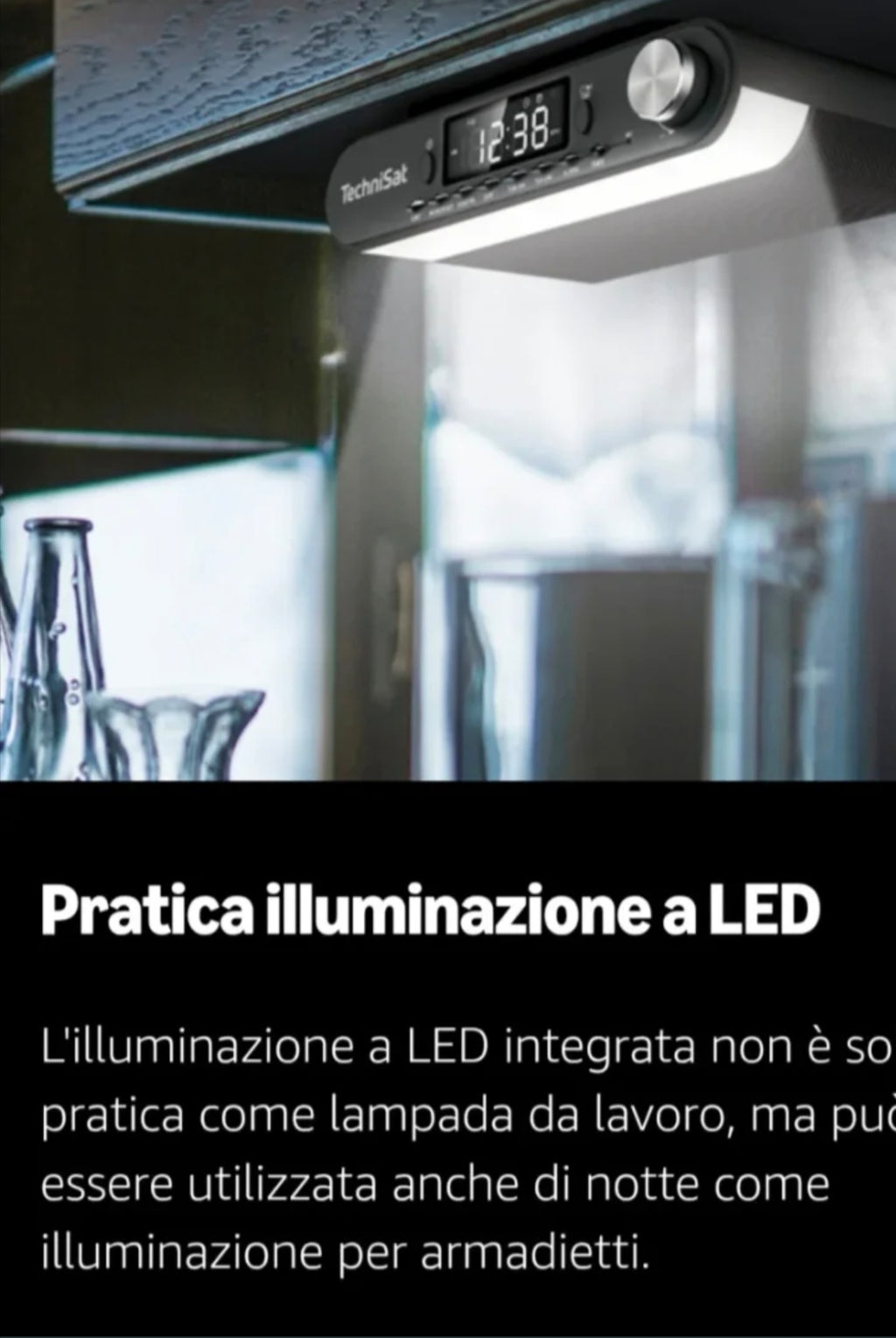 Radio da Cucina Sottopensile Bluetooth TechniSat VIOLA Küchenradio - NUOVA
