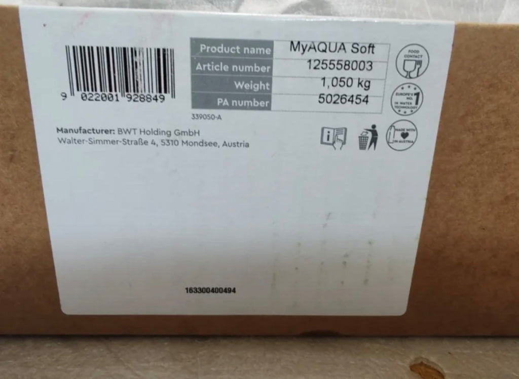 Cartuccia Filtrante Anticalcare BWT MyAQUA Soft 125558003 - Nuova