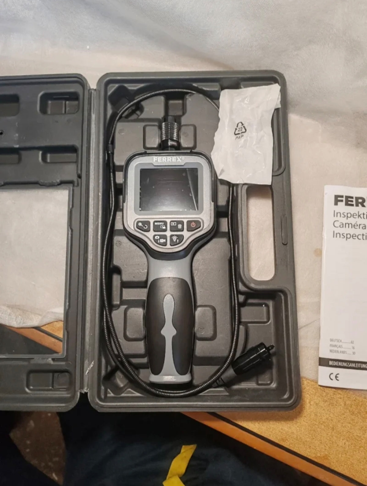 Telecamera da Ispezione Endoscopica Ferrex (Display 2.8" IPS) - NUOVA (Solo Testata)
