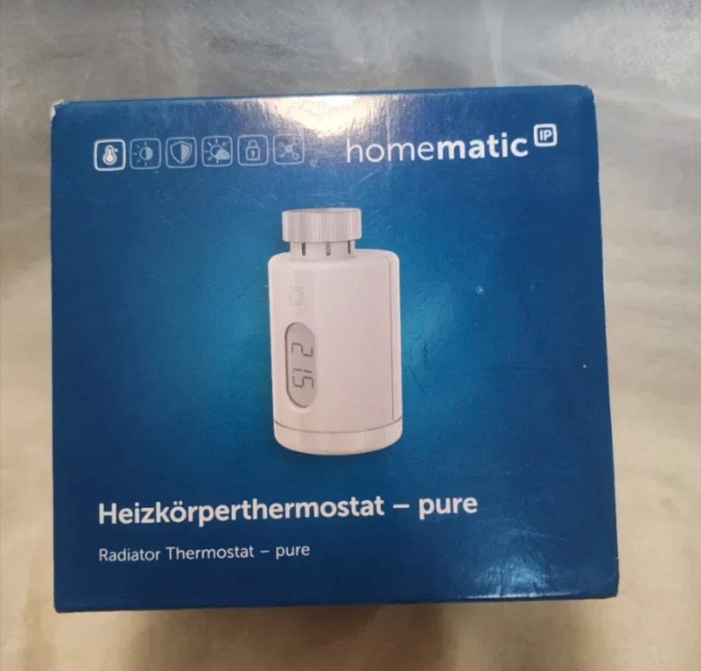 Valvola Termostatica Smart Homematic IP Pure HmIP-eTRV-3 - NUOVA (Solo Testato l'Accensione)