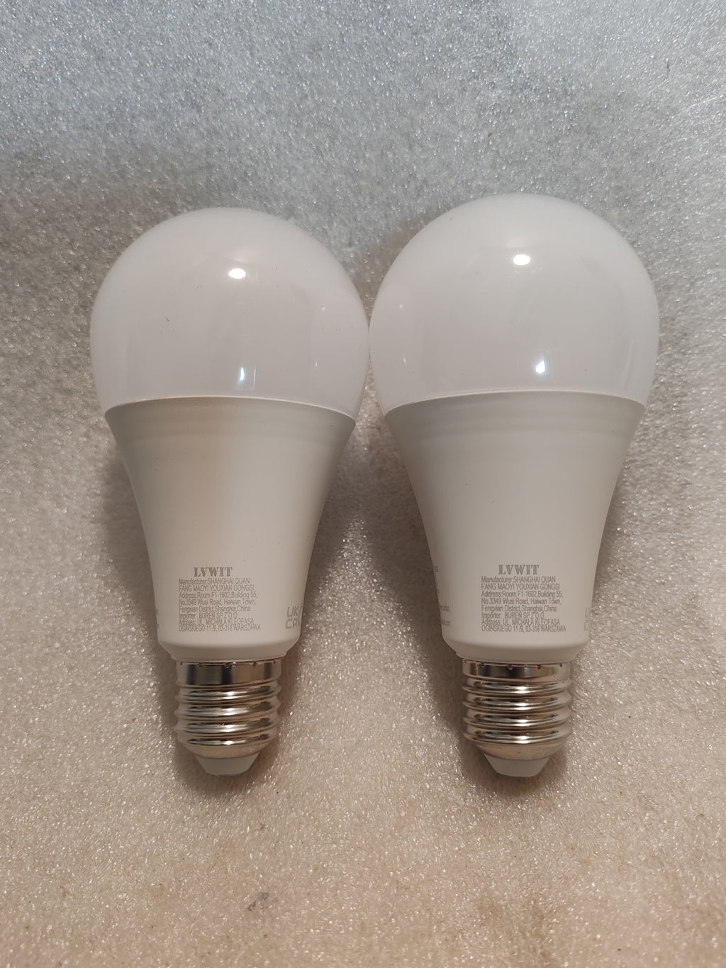 Pacco da 2 Lampadine LED Smart WiFi E27 LVWIT A70 - 12W (1521 Lm) RGBW