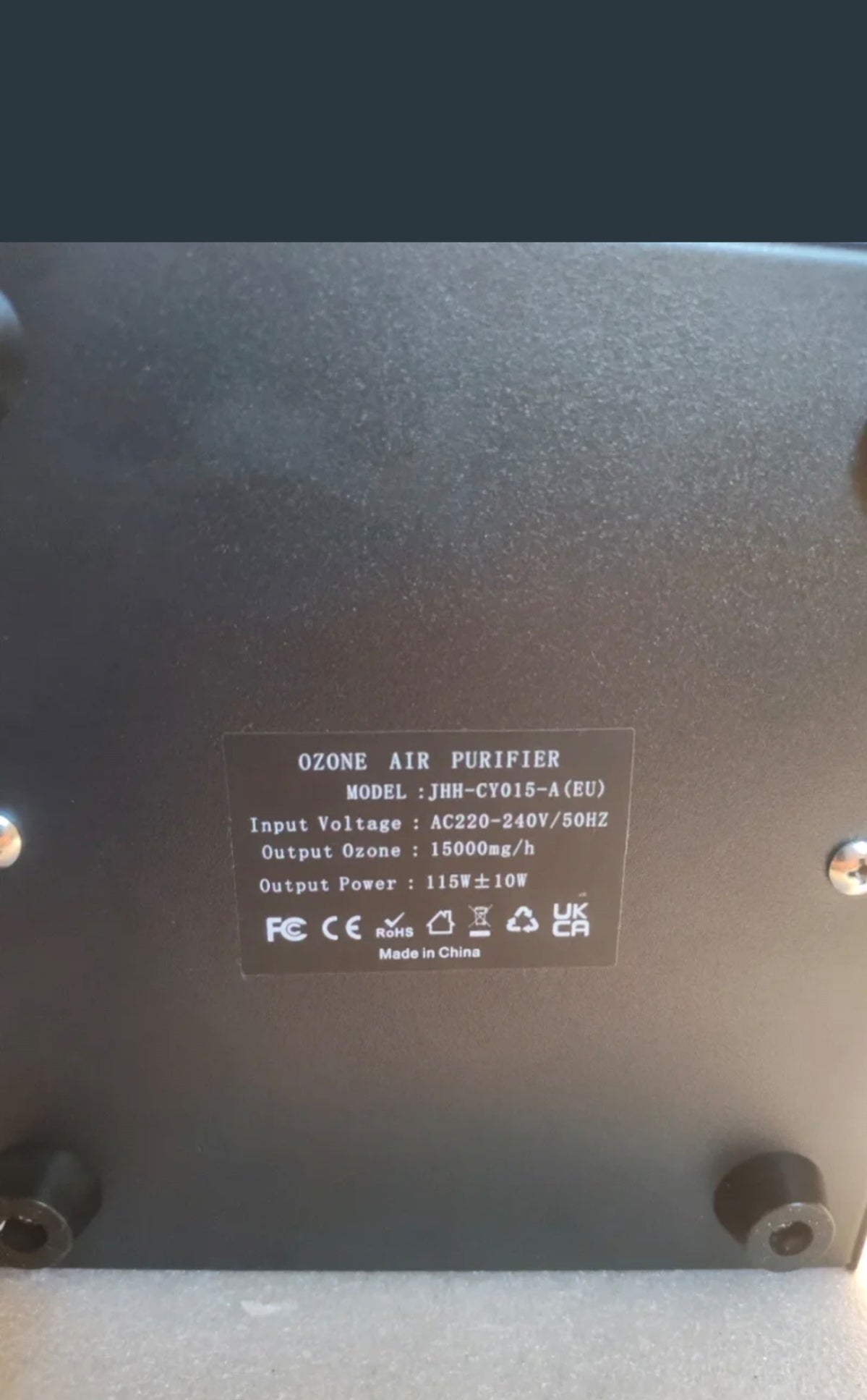 Generatore di Ozono Professionale 15000mg/h JHH-CY015-A - NUOVO (Solo Testata l'Accensione)