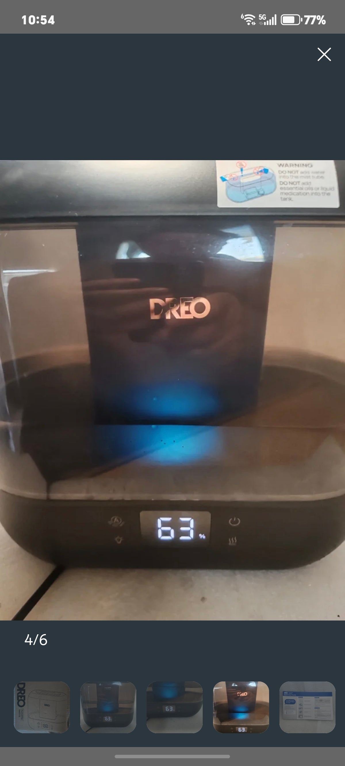 Umidificatore Smart a Ultrasuoni Dreo HM311S (4L) - NUOVO (Solo Testato)