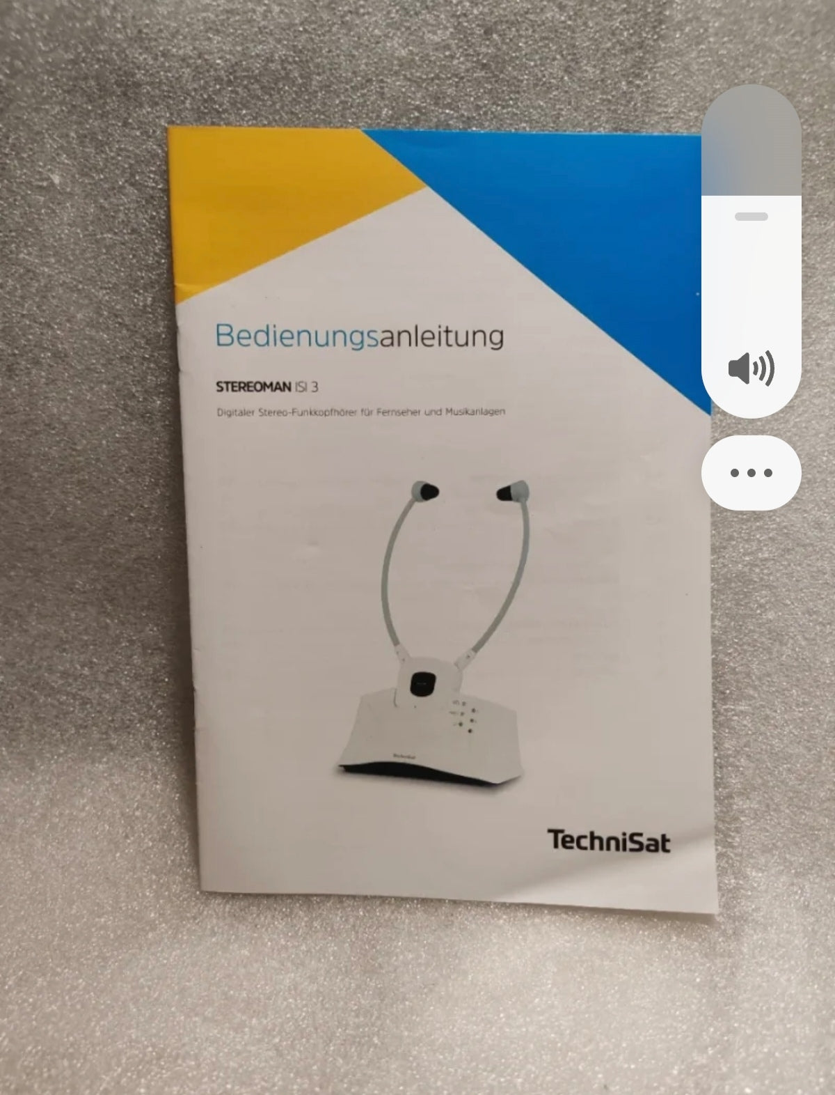 Cuffie TV Wireless Sotto-Mento TechniSat STEREOMAN ISI 3 - NUOVE (Solo Testate)