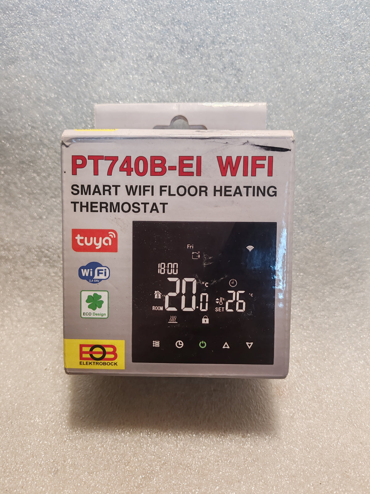 Termostato Digitale Smart Wi-Fi Elektrobock PT740B-EI - Per Riscaldamento a Pavimento