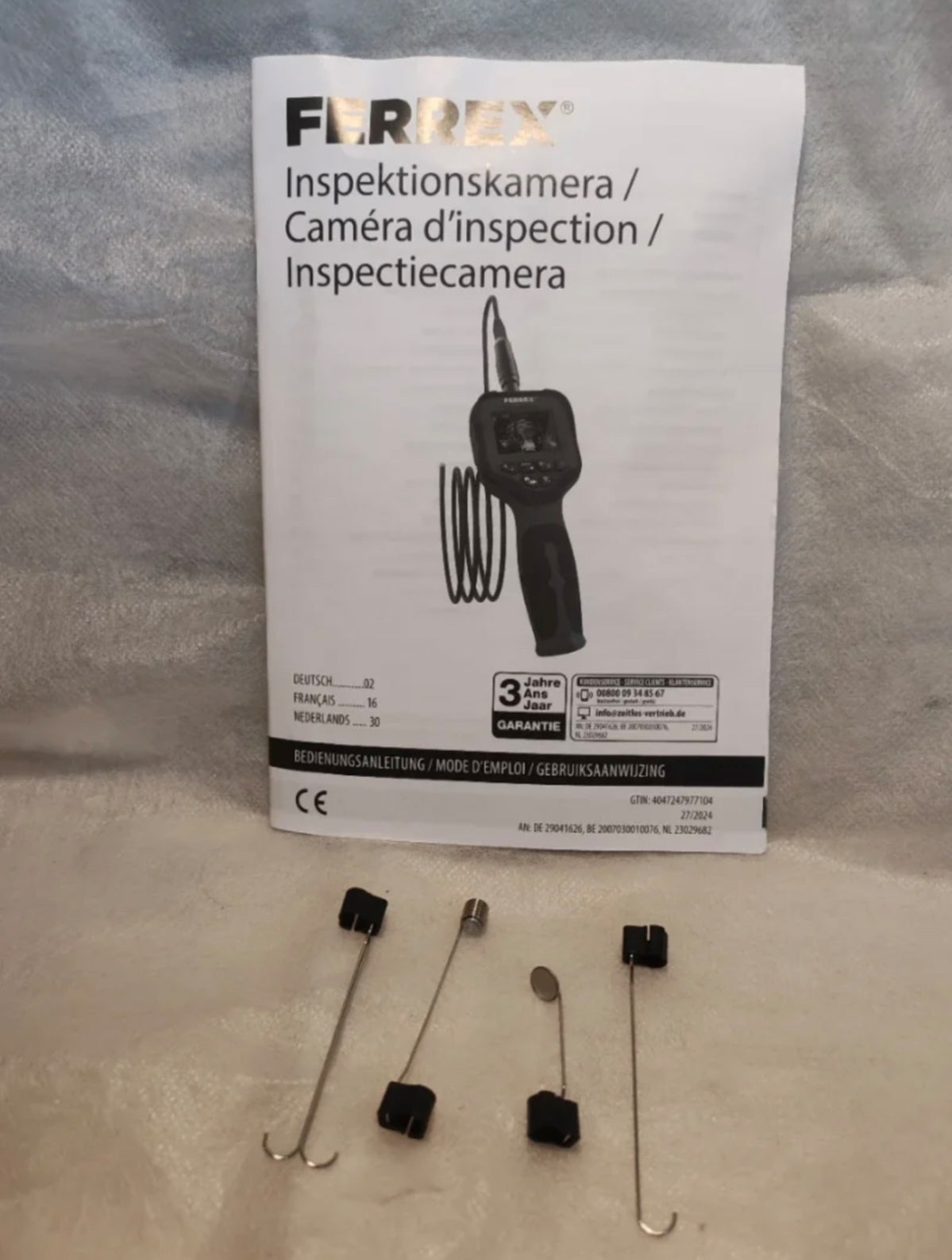 Telecamera da Ispezione Endoscopica Ferrex (Display 2.8" IPS) - NUOVA (Solo Testata)