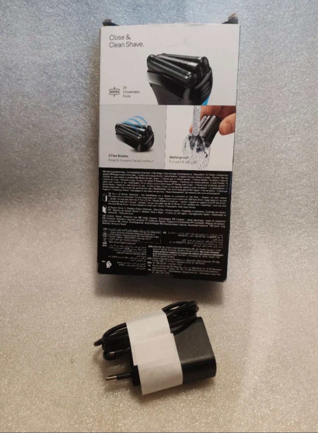 Rasoio Elettrico a Lamina Braun Series 3 Wet & Dry (Modello Blu) - NUOVO (Solo Testata l'Accensione) non