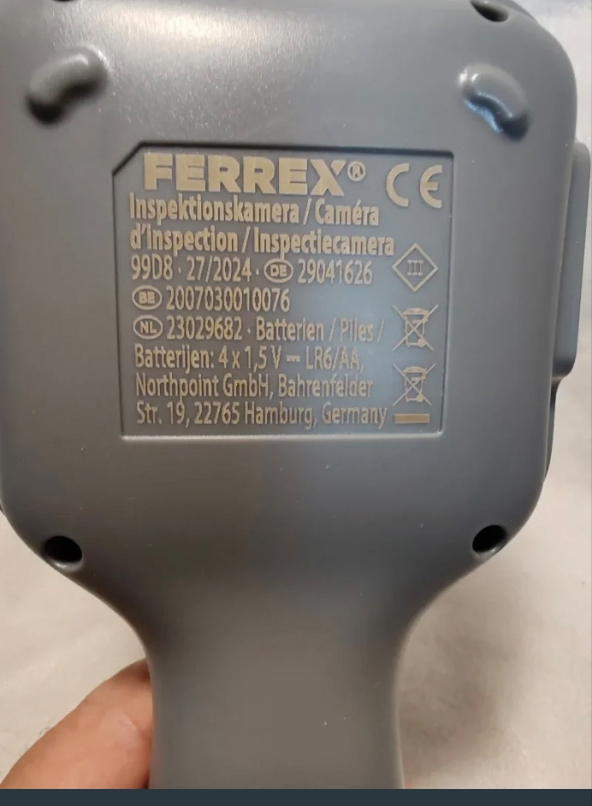 Telecamera da Ispezione Endoscopica Ferrex (Display 2.8" IPS) - NUOVA (Solo Testata)