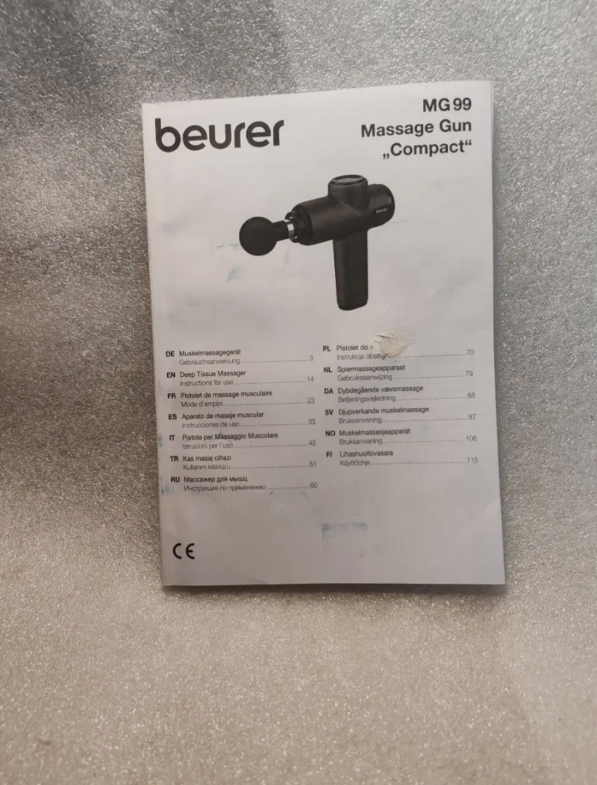 Pistola per Massaggio Muscolare Beurer MG 99 PhysioLine Compact - N