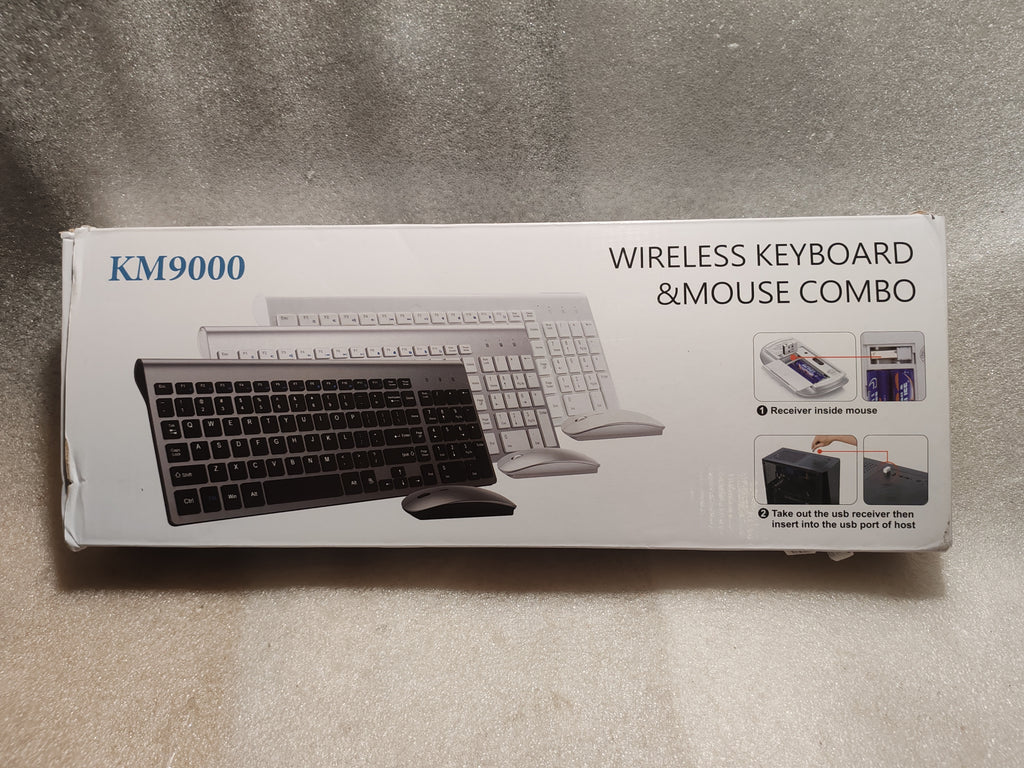 Kit Tastiera e Mouse Wireless Ultra-Slim TopMate KM9000 - NUOVO (Solo Testata l'Accensione)