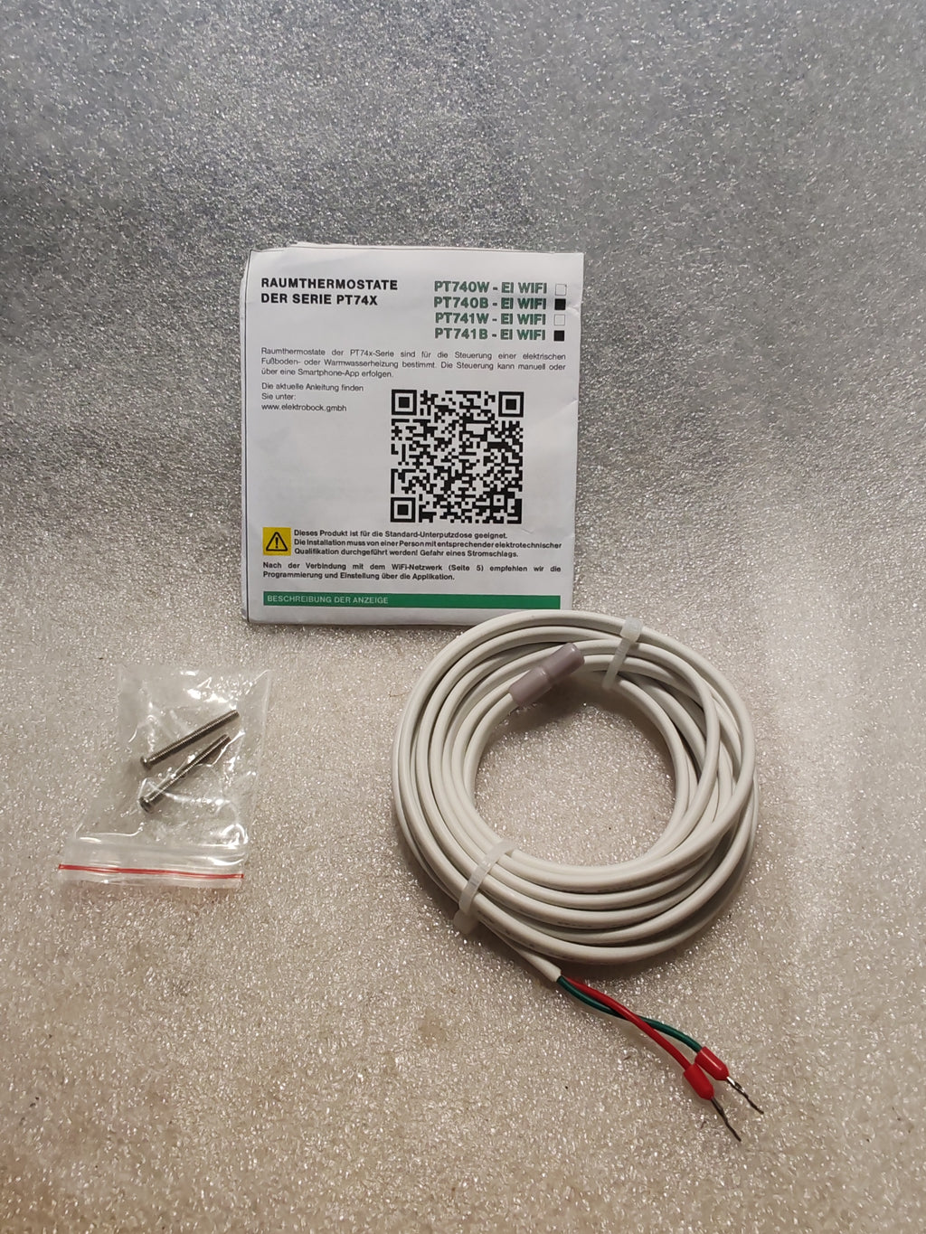Termostato Digitale Smart Wi-Fi Elektrobock PT740B-EI - Per Riscaldamento a Pavimento