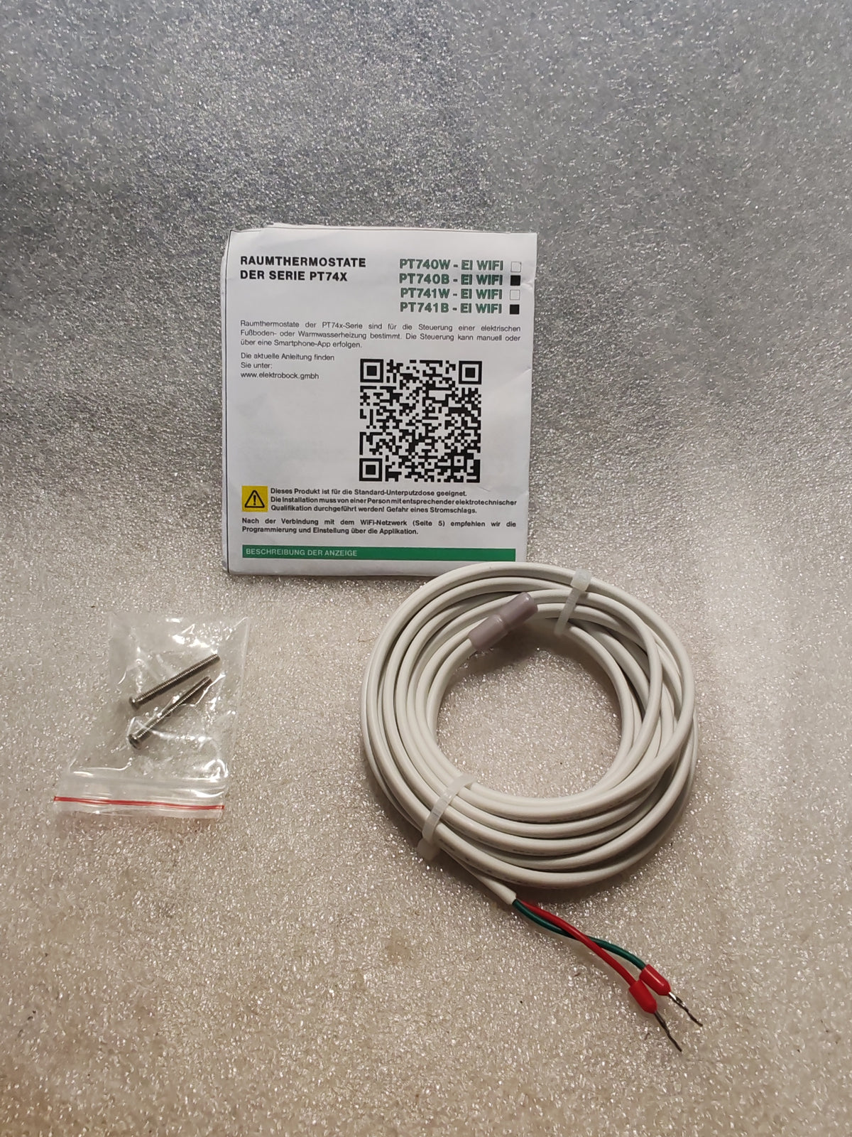 Termostato Digitale Smart Wi-Fi Elektrobock PT740B-EI - Per Riscaldamento a Pavimento