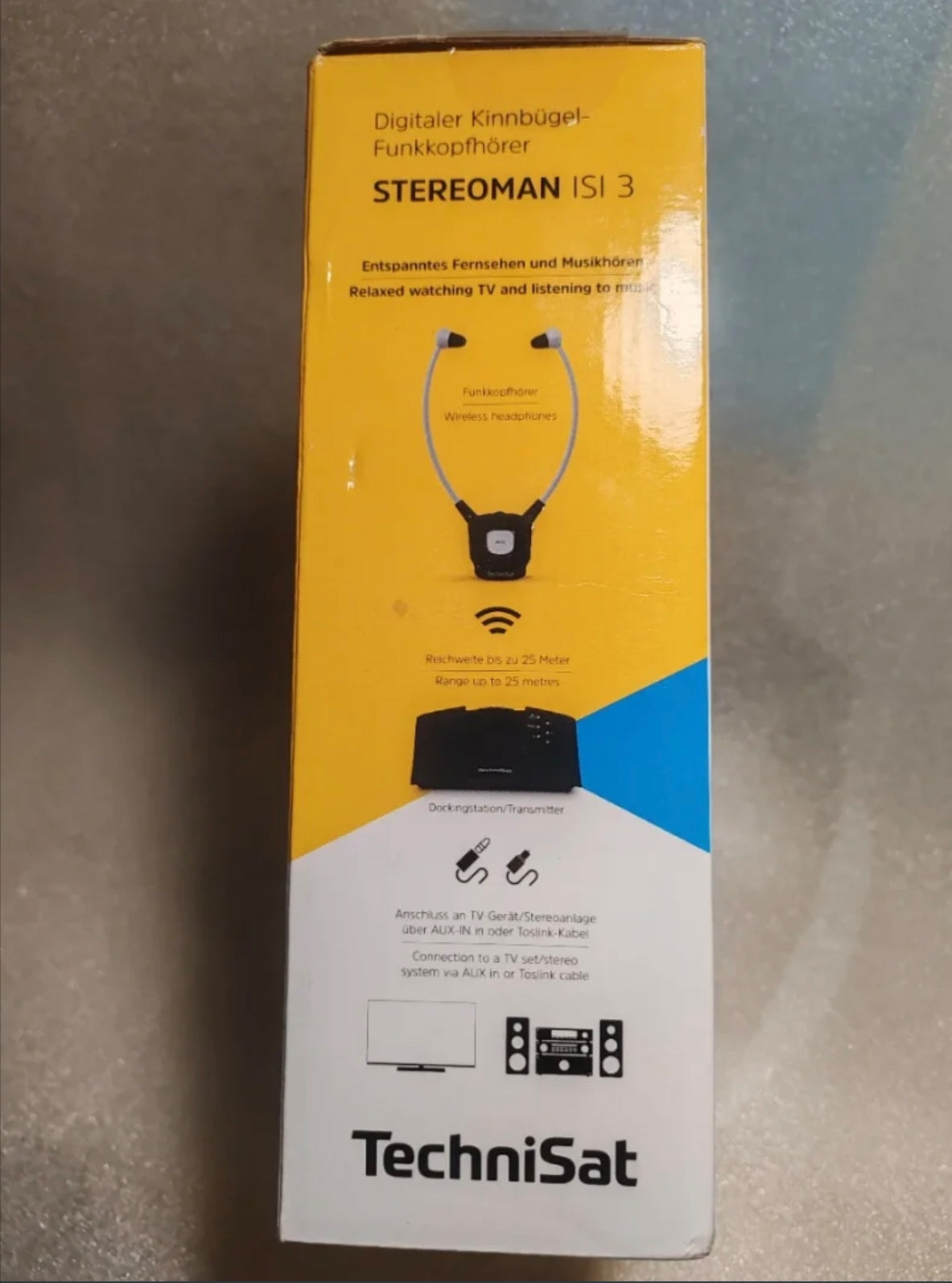 Cuffie TV Wireless Sotto-Mento TechniSat STEREOMAN ISI 3 - NUOVE (Solo Testate)