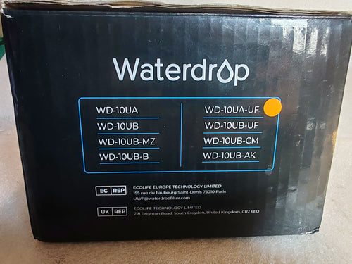 Filtro Acqua Sottolavello Waterdrop 10UA-UF - Modello Più Aggiornato - NUOVO