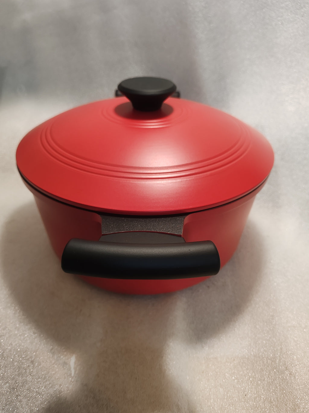 Pentola Casseruola Antiaderente Bobikuke con Manico Rimovibile e Accessori - Rosso Fiammante