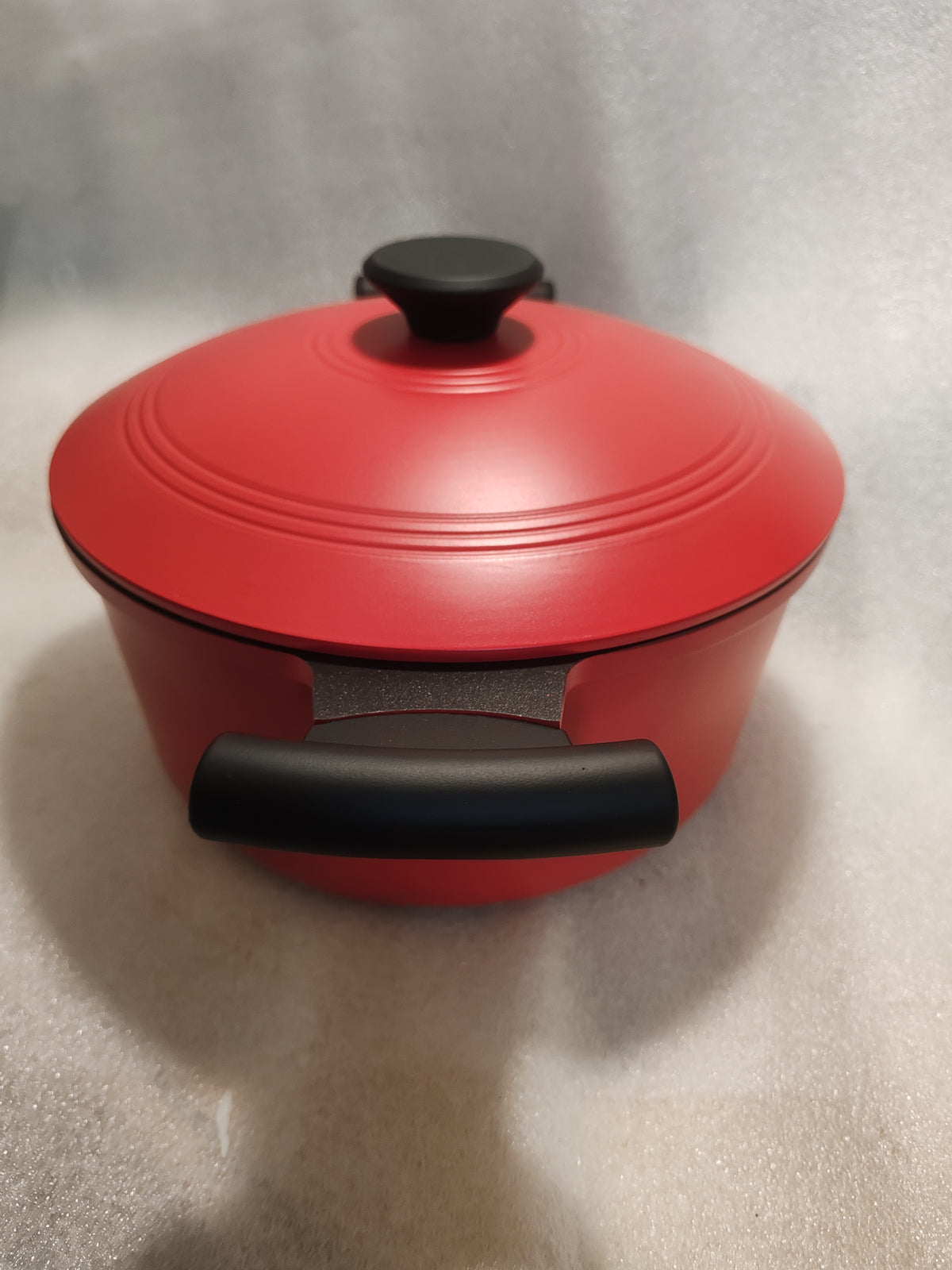 Pentola Casseruola Antiaderente Bobikuke con Manico Rimovibile e Accessori - Rosso Fiammante